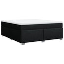 kontinentalseng med madras 180x200 cm stof sort