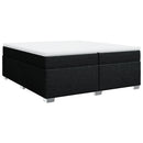 kontinentalseng med madras 200x200 cm stof sort