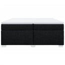kontinentalseng med madras 200x200 cm stof sort