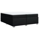 kontinentalseng med madras 200x200 cm stof sort