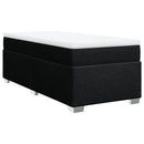 kontinentalseng med madras 90x190 cm stof sort