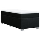 kontinentalseng med madras 90x190 cm stof sort