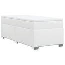 kontinentalseng med madras 80x200 cm kunstlæder hvid