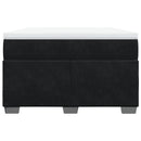kontinentalseng med madras 120x190 cm velour sort