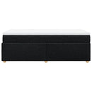 kontinentalseng med madras 80x200 cm stof sort