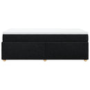 kontinentalseng med madras 100x200 cm stof sort