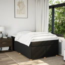 kontinentalseng med madras 120x190 cm stof sort