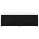kontinentalseng med madras 120x190 cm stof sort