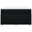 kontinentalseng med madras 120x200 cm stof sort