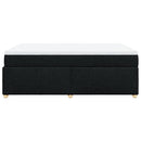 kontinentalseng med madras 140x190 cm stof sort