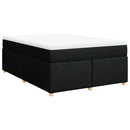 kontinentalseng med madras 140x200 cm stof sort