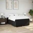 kontinentalseng med madras 140x200 cm stof sort