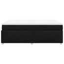 kontinentalseng med madras 140x200 cm stof sort