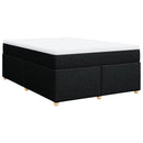 kontinentalseng med madras 140x200 cm stof sort