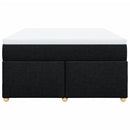 kontinentalseng med madras 160x200 cm stof sort