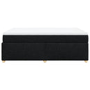 kontinentalseng med madras 160x200 cm stof sort