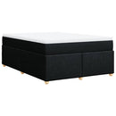 kontinentalseng med madras 160x200 cm stof sort