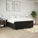 kontinentalseng med madras 180x200 cm stof sort