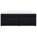 kontinentalseng med madras 180x200 cm stof sort