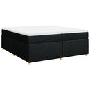 kontinentalseng med madras 200x200 cm stof sort