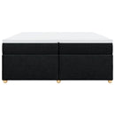 kontinentalseng med madras 200x200 cm stof sort