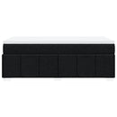 kontinentalseng med madras 80x200 cm stof sort