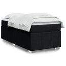 kontinentalseng med madras 80x200 cm stof sort