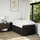 kontinentalseng med madras 90x190 cm stof sort