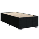 kontinentalseng med madras 90x190 cm stof sort