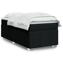 kontinentalseng med madras 90x190 cm stof sort