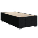 kontinentalseng med madras 90x200 cm stof sort