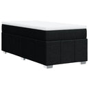 kontinentalseng med madras 90x200 cm stof sort