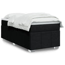 kontinentalseng med madras 90x200 cm stof sort