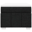 kontinentalseng med madras 100x200 cm stof sort