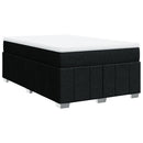 kontinentalseng med madras 120x190 cm stof sort