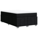 kontinentalseng med madras 120x200 cm stof sort