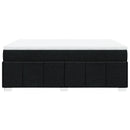 kontinentalseng med madras 140x190 cm stof sort