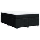 kontinentalseng med madras 160x200 cm stof sort