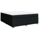 kontinentalseng med madras 180x200 cm stof sort