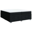 kontinentalseng med madras 200x200 cm stof sort