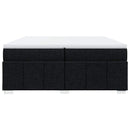 kontinentalseng med madras 200x200 cm stof sort