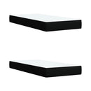 kontinentalseng med madras 200x200 cm stof sort