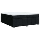 kontinentalseng med madras 200x200 cm stof sort