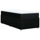 kontinentalseng med madras 80x200 cm stof sort