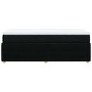 kontinentalseng med madras 90x190 cm stof sort