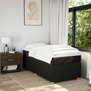 kontinentalseng med madras 90x200 cm stof sort