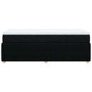 kontinentalseng med madras 90x200 cm stof sort