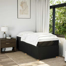 kontinentalseng med madras 100x200 cm stof sort