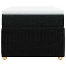 kontinentalseng med madras 100x200 cm stof sort
