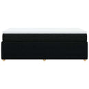 kontinentalseng med madras 100x200 cm stof sort